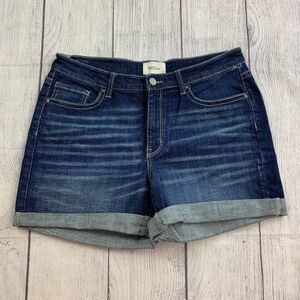 BKE Jean Shorts sz 31 Gabby Dark Wash High rise 4" Inseam Cuffed